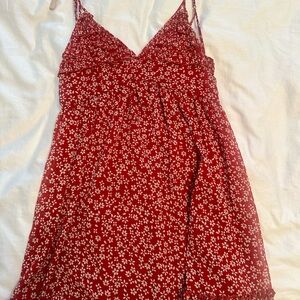 Floral Red Sundress